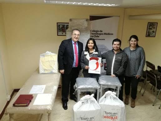 - Eduardo Cuevas, Tecnólogo Médico, Gerente Comercial de Tecnigen. - Marisol Morales, Presidenta del Colegio Regional T.M. - Hans Senn, Tesorero del Colegio Regional T.M. - Katherine Bruna, Secretaria Colegio Regional T.M.