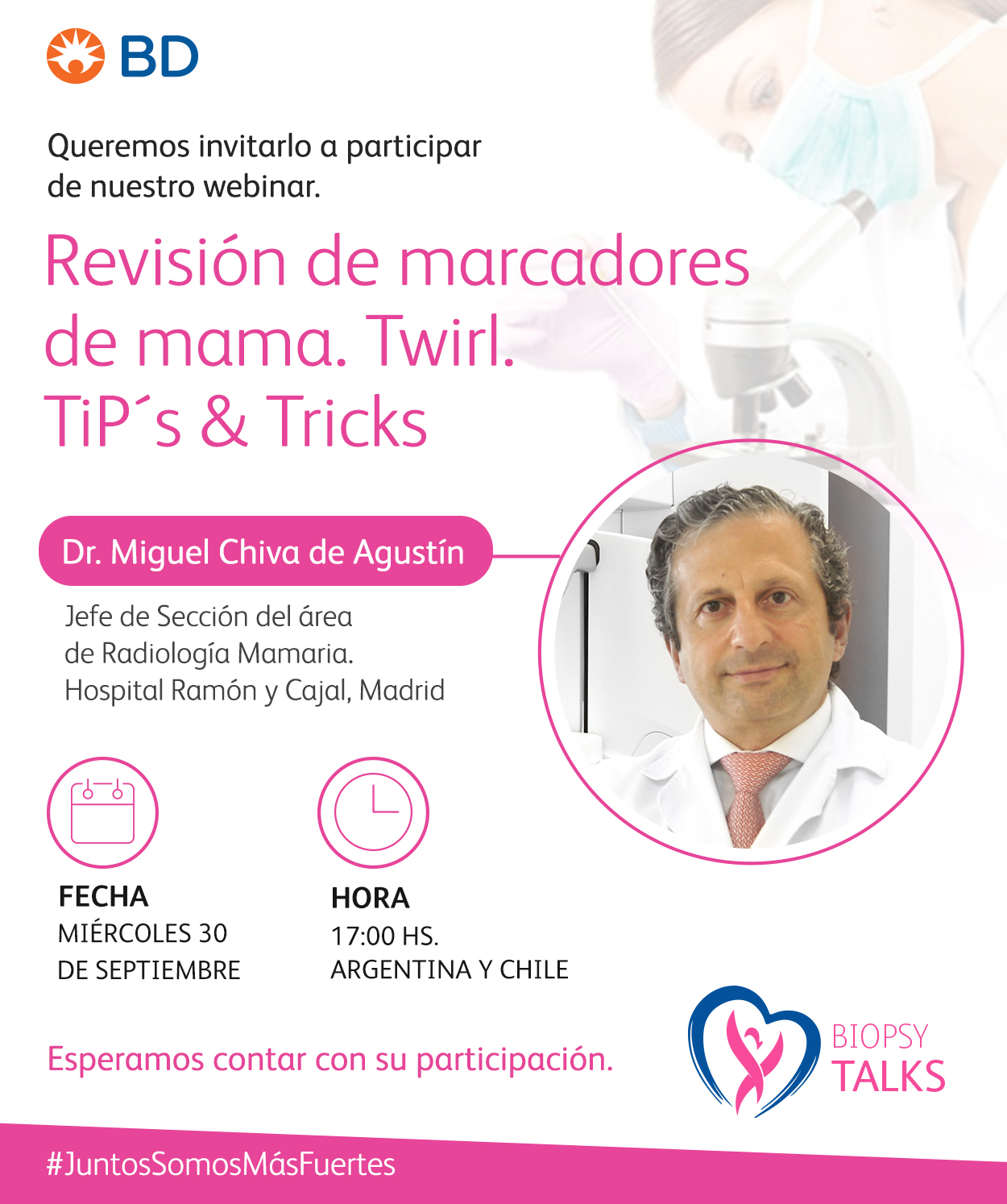 WEBINAR BIOPSY TALKS: REVISIÓN DE MARCADORES DE MAMA. TWIRL. TIP´S & TRICKS