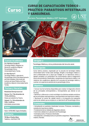 PARASITOSIS INTESTINALES Y SANGUÍNEAS