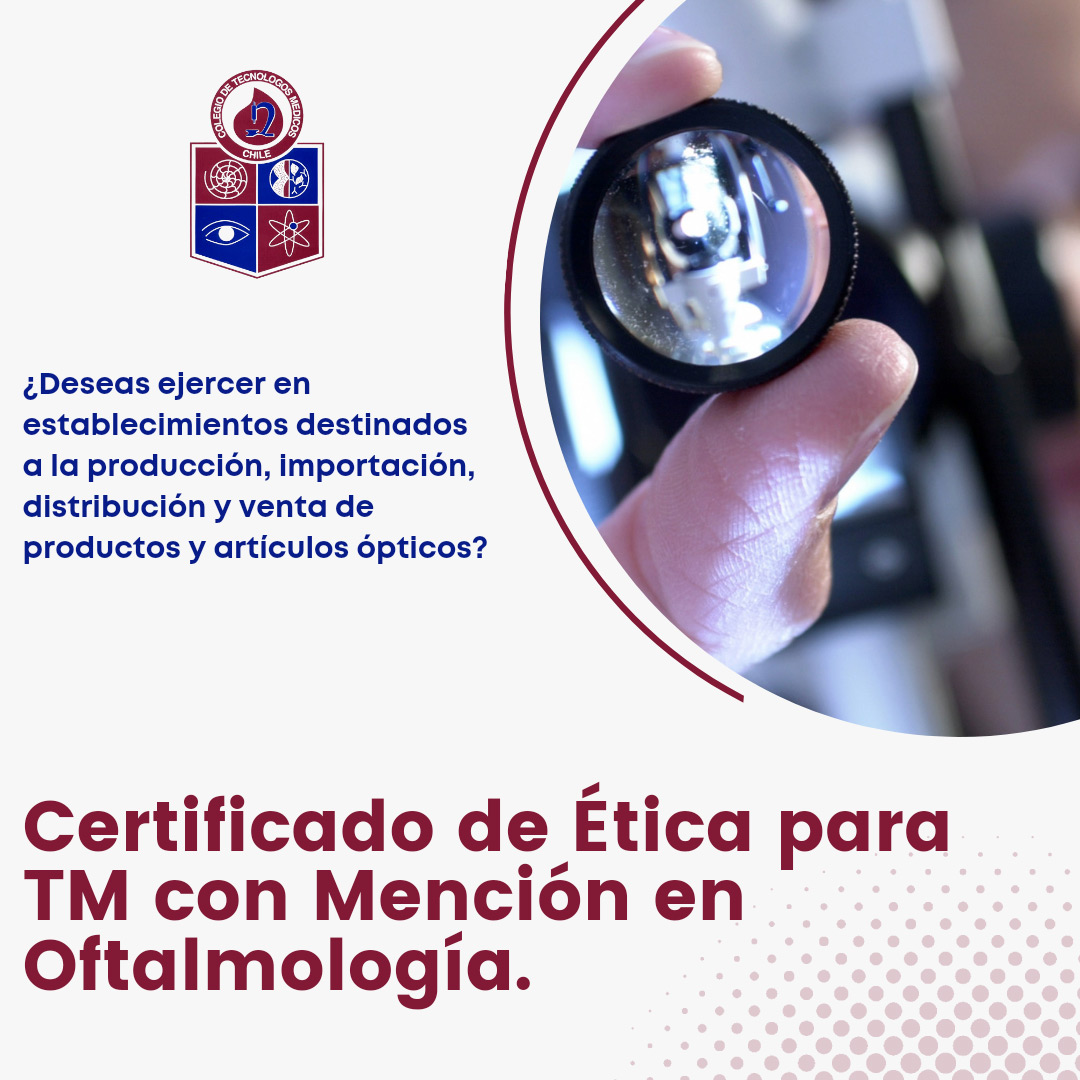 Comunicado Oficial. Certificado de Ética Oftalmología 